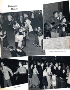 Dance photos from the 1958 Viking.