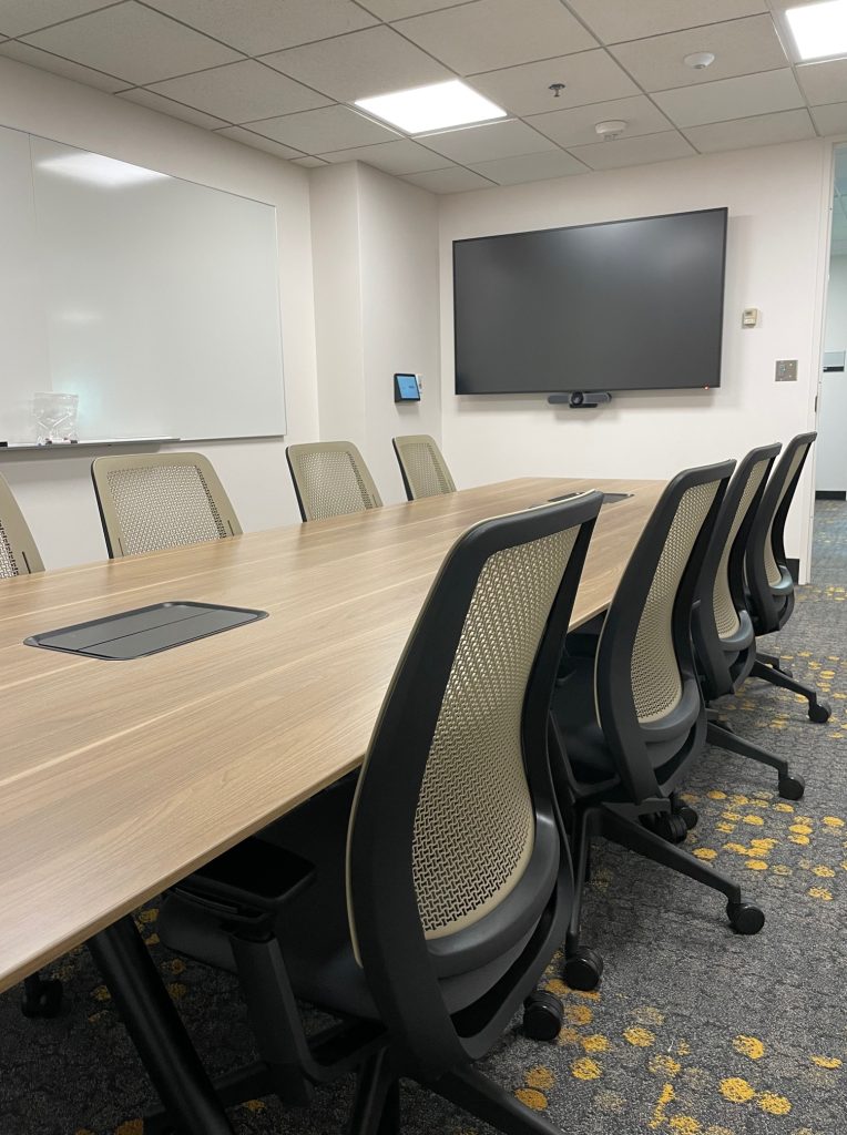 Study Room conference table and display