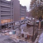 Construction of the library addition in 1988