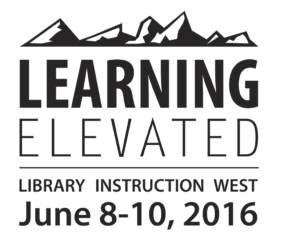 Logo for Library Instruction West 2016