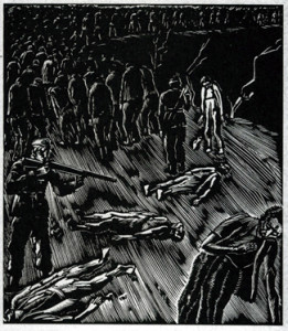 illustration of concentration camp