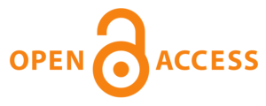 Open access logo of unlocked padlock with text