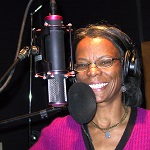 Armonica Marie Gilford in a recording studio