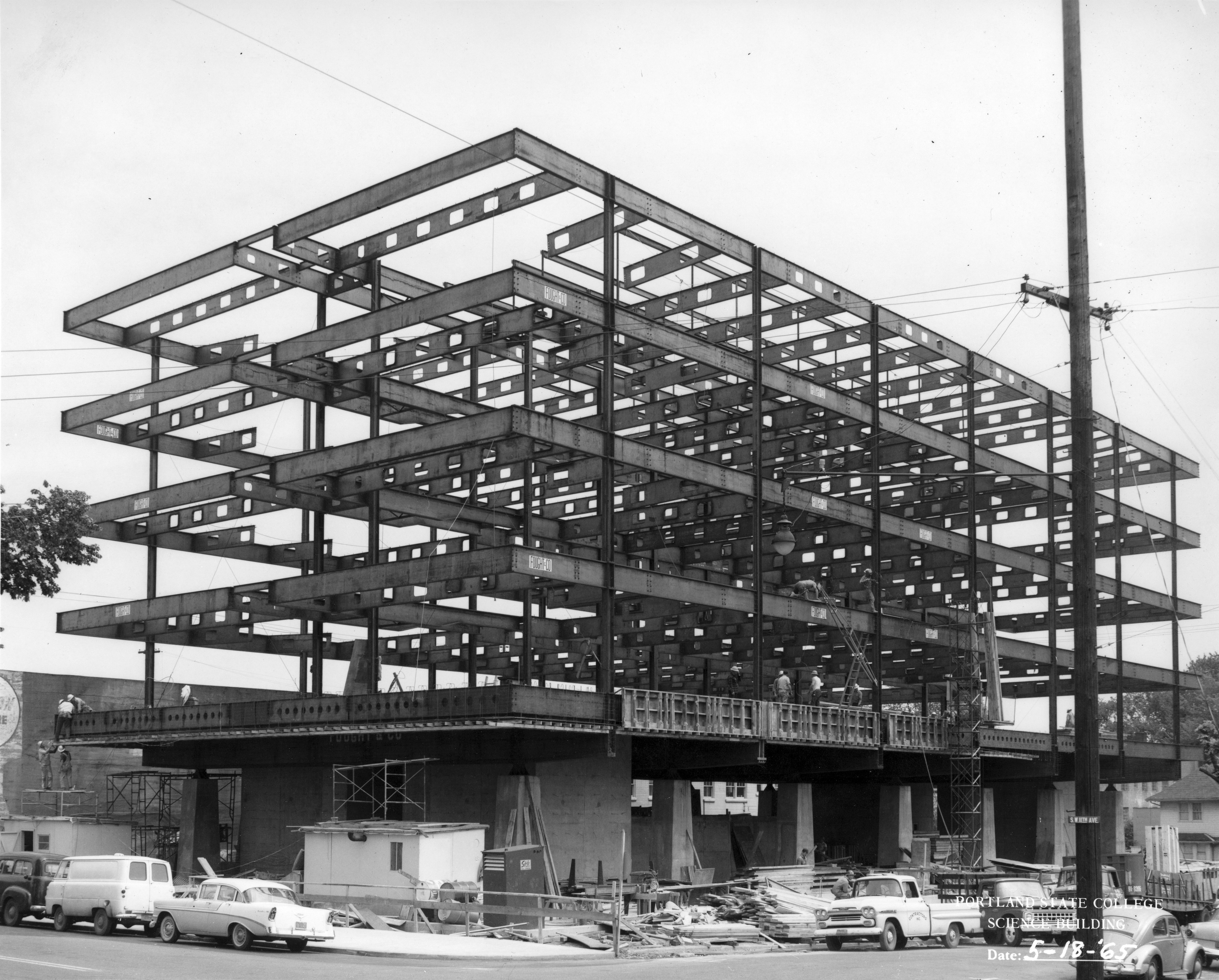 Science 1 under construction in 1965.